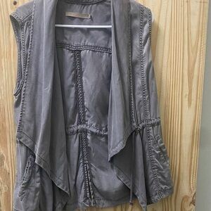 Max Jeans Gray Textured Vest